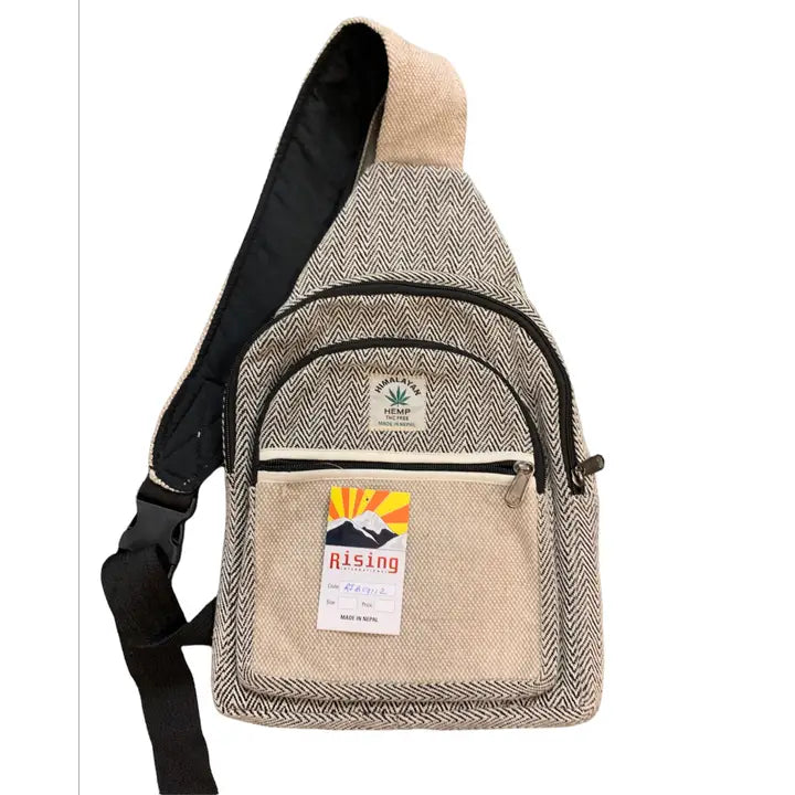 Cotton Hemp Cross Body Bag