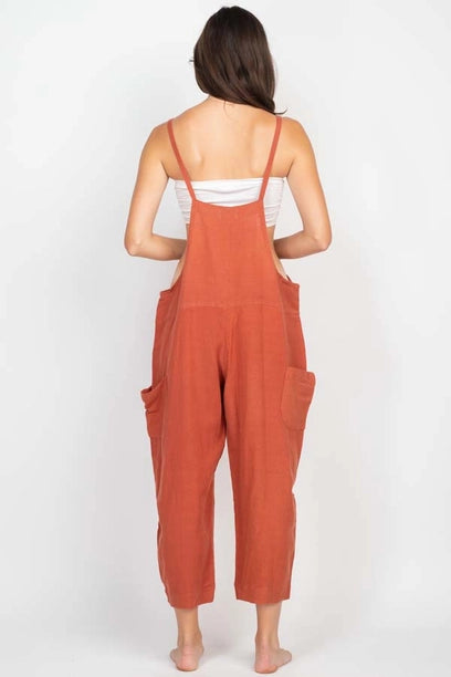 Easy Slouchy Hemp Overalls