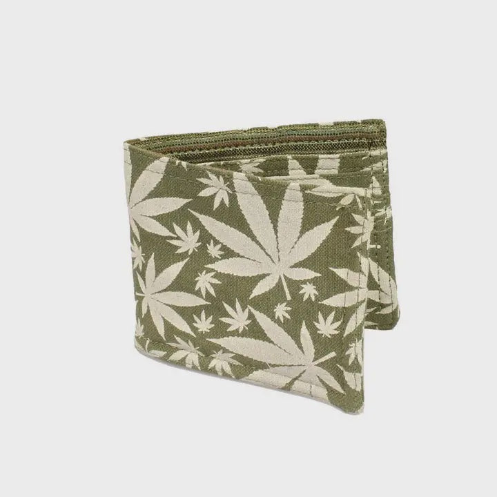Sage Green Canvas Wallet