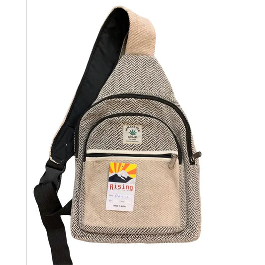 Cotton Hemp Cross Body Bag