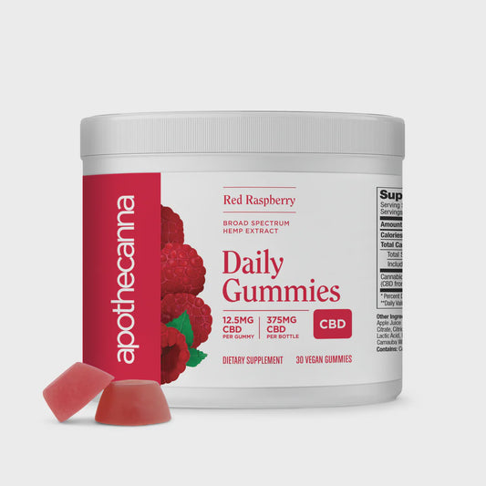 Daily CBD Gummies Red Raspberry - 30 Count