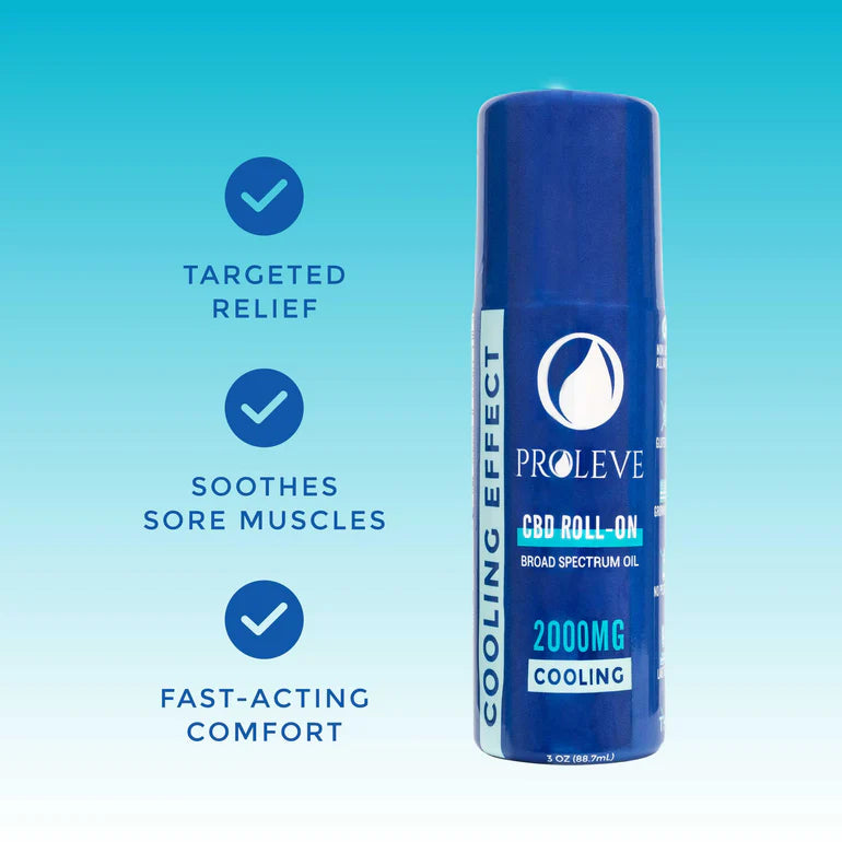 2000mg Broad Spectrum CBD Cooling Roll On