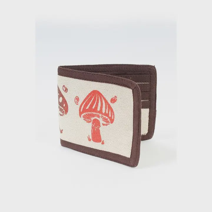 Ombre Mushroom Wallet Brown
