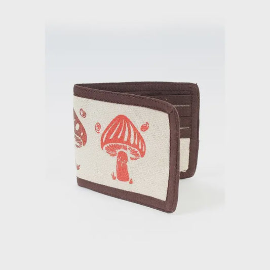 Ombre Mushroom Wallet Brown